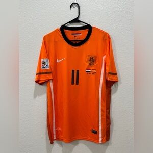 Netherlands 2010 World Cup Final Retro Jersey - Arjen Robben #11